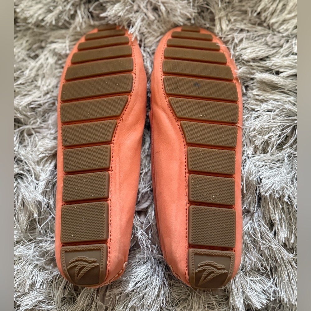 Sperry Orange Leather Moccasin Loafers - Picture 5 of 6